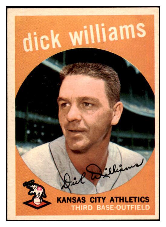 1959 Topps Baseball #292 Dick Williams A's NR-MT 524055