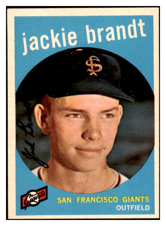 1959 Topps Baseball #297 Jackie Brandt Giants NR-MT 524057