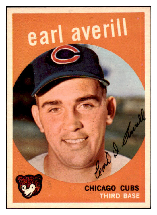 1959 Topps Baseball #301 Earl Averill Cubs NR-MT 524058