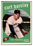 1959 Topps Baseball #307 Curt Barclay Giants NR-MT 524061