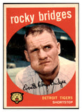 1959 Topps Baseball #318 Rocky Bridges Tigers NR-MT 524065