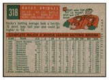 1959 Topps Baseball #318 Rocky Bridges Tigers NR-MT 524065