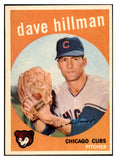 1959 Topps Baseball #319 Dave Hillman Cubs NR-MT 524066