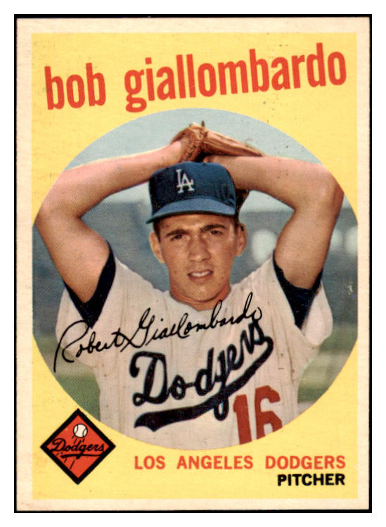 1959 Topps Baseball #321 Bob Giallombardo Dodgers NR-MT 524068