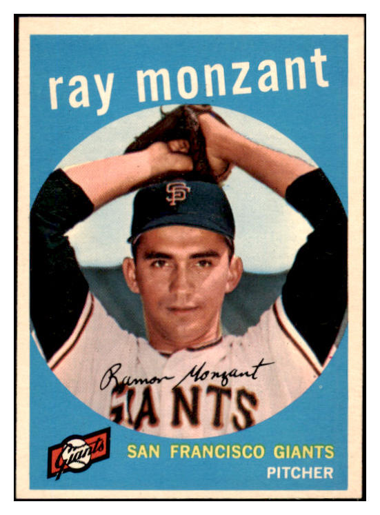 1959 Topps Baseball #332 Ray Monzant Giants NR-MT 524074