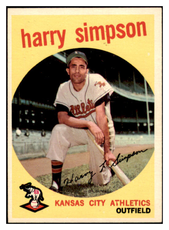 1959 Topps Baseball #333 Harry Simpson A's NR-MT 524075