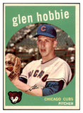 1959 Topps Baseball #334 Glen Hobbie Cubs NR-MT 524076