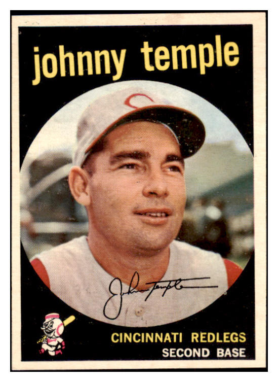 1959 Topps Baseball #335 Johnny Temple Reds NR-MT 524077