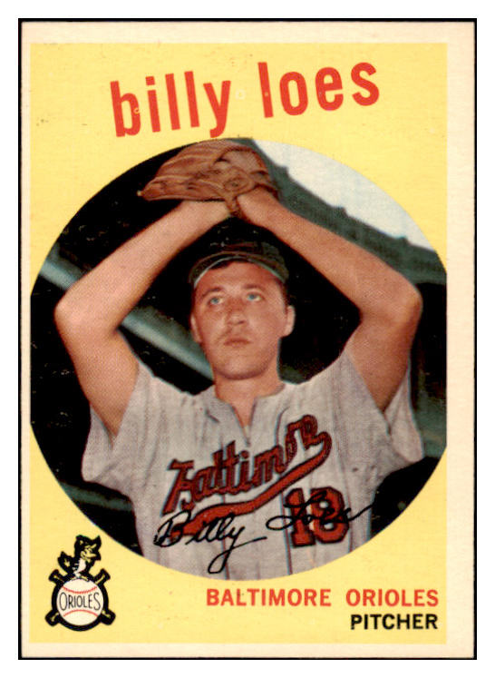 1959 Topps Baseball #336 Billy Loes Orioles NR-MT 524078