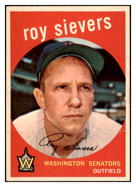 1959 Topps Baseball #340 Roy Sievers Senators NR-MT 524080