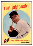 1959 Topps Baseball #342 Ray Jablonski Giants NR-MT 524081