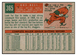 1959 Topps Baseball #365 Gus Bell Reds NR-MT 524089