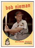 1959 Topps Baseball #375 Bob Nieman Orioles NR-MT 524095