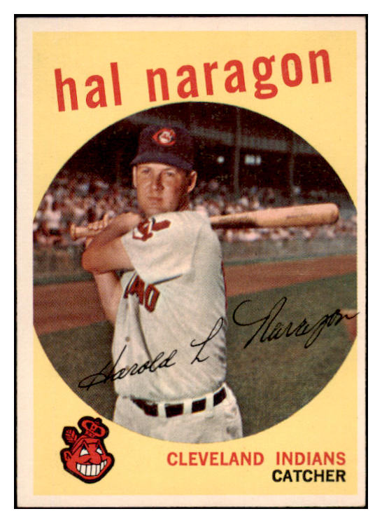 1959 Topps Baseball #376 Hal Naragon Indians NR-MT 524096