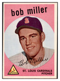 1959 Topps Baseball #379 Bob Miller Cardinals NR-MT 524098