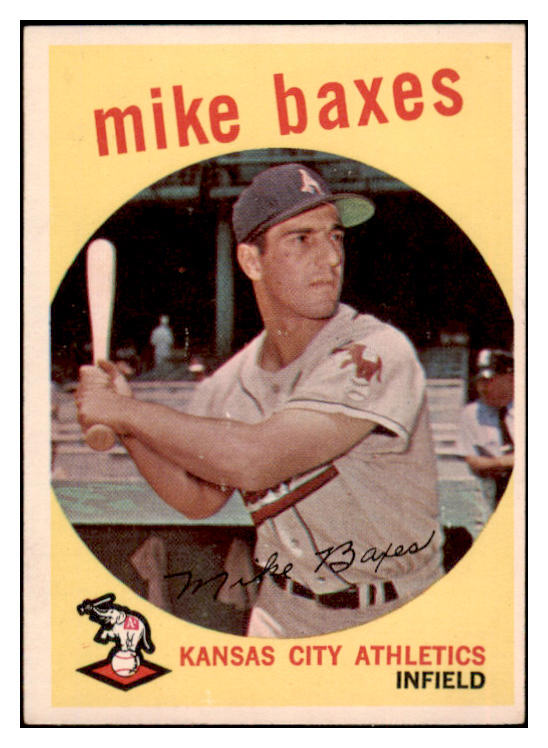 1959 Topps Baseball #381 Mike Baxes A's NR-MT 524099