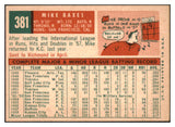 1959 Topps Baseball #381 Mike Baxes A's NR-MT 524099