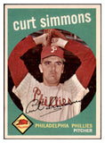 1959 Topps Baseball #382 Curt Simmons Phillies NR-MT 524100