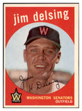 1959 Topps Baseball #386 Jim Delsing Senators NR-MT 524103