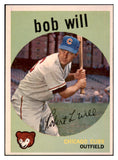 1959 Topps Baseball #388 Bob Will Cubs NR-MT 524104