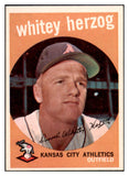 1959 Topps Baseball #392 Whitey Herzog A's NR-MT 524107