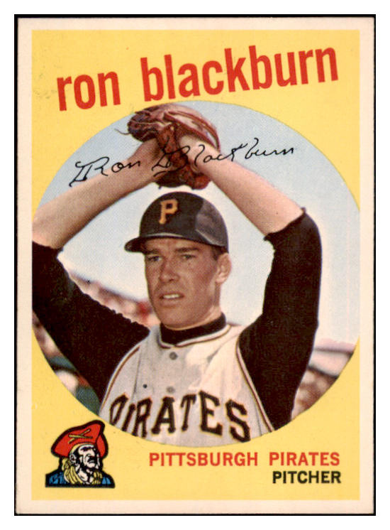 1959 Topps Baseball #401 Ron Blackburn Pirates NR-MT 524113