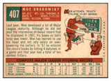 1959 Topps Baseball #407 Moe Drabowsky Cubs NR-MT 524116