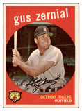 1959 Topps Baseball #409 Gus Zernial Tigers NR-MT 524117