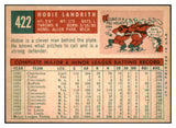 1959 Topps Baseball #422 Hobie Landrith Giants NR-MT 524122