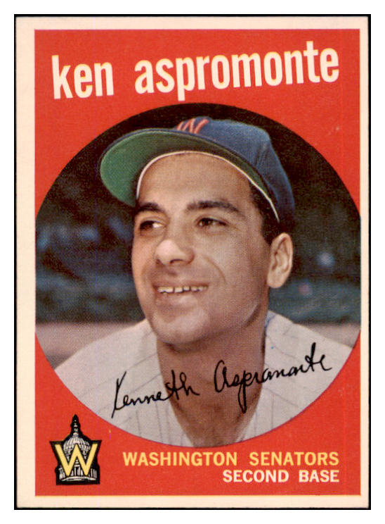 1959 Topps Baseball #424 Ken Aspromonte Senators NR-MT 524123