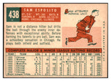 1959 Topps Baseball #438 Sam Esposito White Sox NR-MT 524129