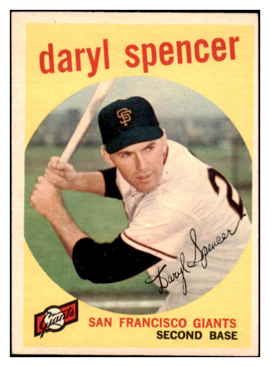 1959 Topps Baseball #443 Daryl Spencer Giants NR-MT 524130