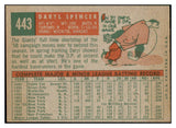 1959 Topps Baseball #443 Daryl Spencer Giants NR-MT 524130