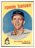 1959 Topps Baseball #444 Ronnie Hansen Orioles NR-MT 524131