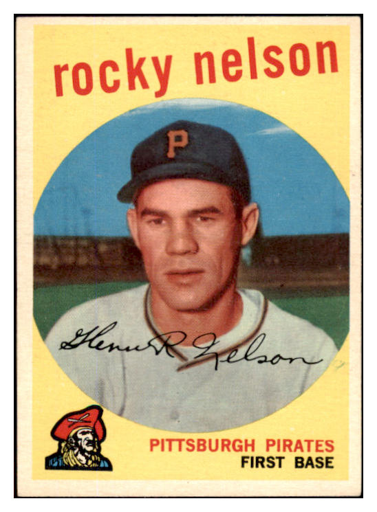 1959 Topps Baseball #446 Rocky Nelson Pirates NR-MT 524133