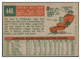 1959 Topps Baseball #446 Rocky Nelson Pirates NR-MT 524133