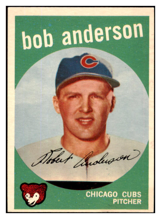 1959 Topps Baseball #447 Bob Anderson Cubs NR-MT 524134
