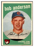 1959 Topps Baseball #447 Bob Anderson Cubs NR-MT 524134