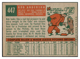 1959 Topps Baseball #447 Bob Anderson Cubs NR-MT 524134