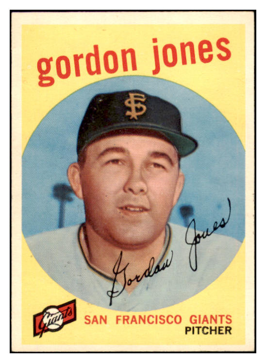 1959 Topps Baseball #458 Gordon Jones Giants NR-MT 524140