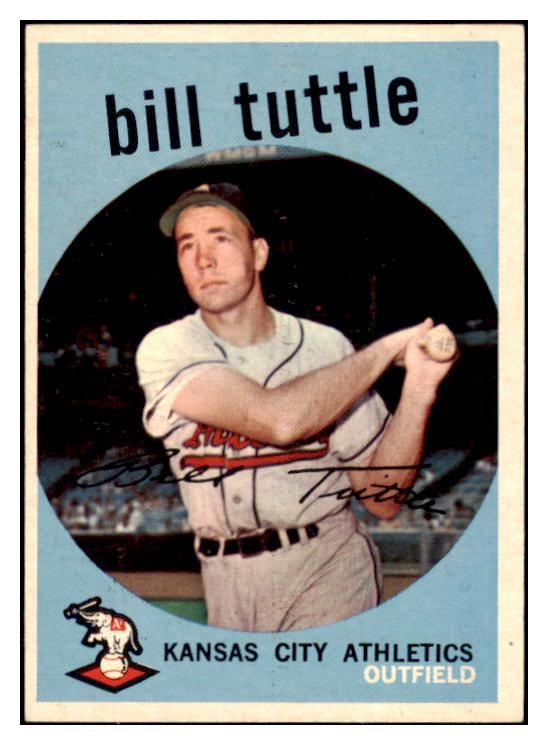 1959 Topps Baseball #459 Bill Tuttle A's NR-MT 524141