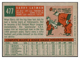 1959 Topps Baseball #477 Barry Latman White Sox NR-MT 524148