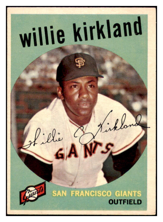 1959 Topps Baseball #484 Willie Kirkland Giants NR-MT 524150