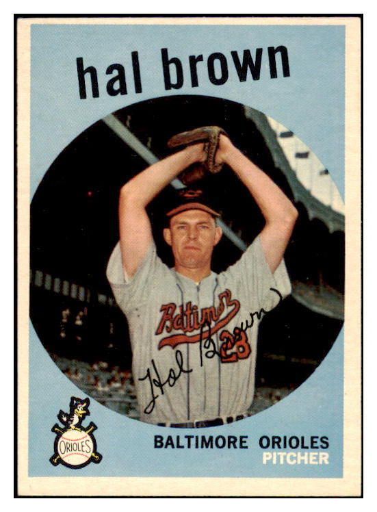 1959 Topps Baseball #487 Hal Brown Orioles NR-MT 524152