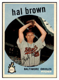 1959 Topps Baseball #487 Hal Brown Orioles NR-MT 524152