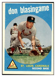 1959 Topps Baseball #491 Don Blasingame Cardinals NR-MT 524156