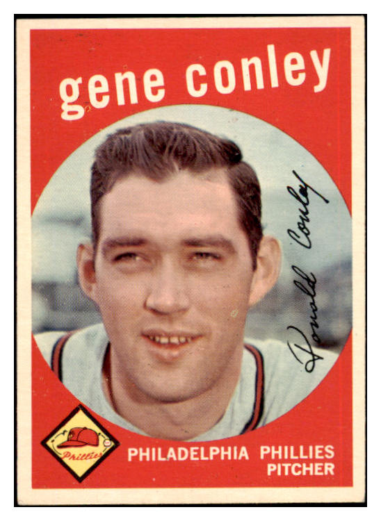 1959 Topps Baseball #492 Gene Conley Phillies NR-MT 524157
