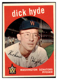 1959 Topps Baseball #498 Dick Hyde Senators NR-MT 524161
