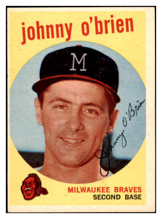 1959 Topps Baseball #499 Johnny O'Brien Braves NR-MT 524162