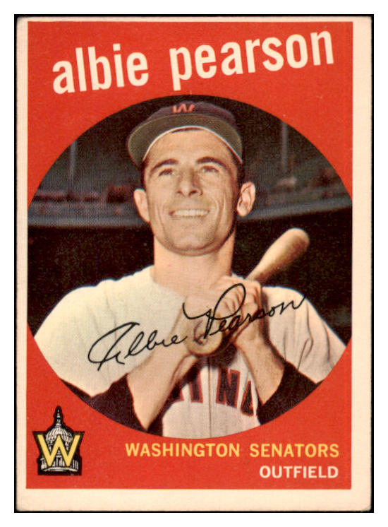 1959 Topps Baseball #004 Albie Pearson Senators EX-MT 524165